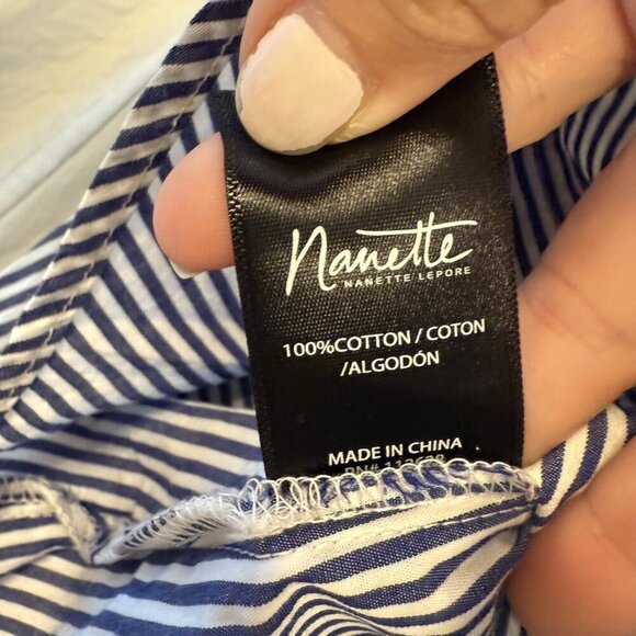 Nanette Lepore Women’s Small Button Down Shirt Preppy - Picture 9 of 14